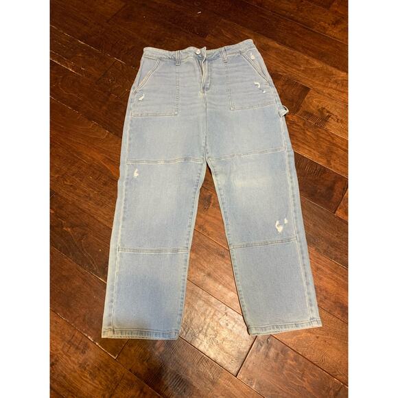 SO Women Super High Rise Carpenter Straight Leg jeans - Sz 15 - Picture 1 of 6